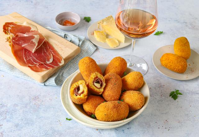 Croquettes de  jambon de Bayonne et  pommes de terre au Laguiole AOP