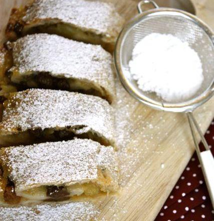 Strudel aux pommes et whisky