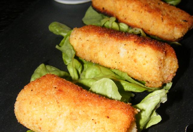 Croquettes de purée, jambon, gruyère