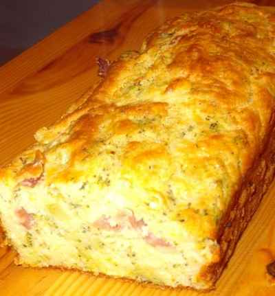 Cake brocoli jambon cru