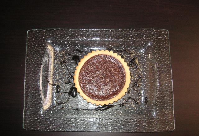 Tartelette au chocolat et à la vanille