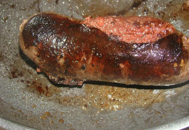 Boudin noir grillé