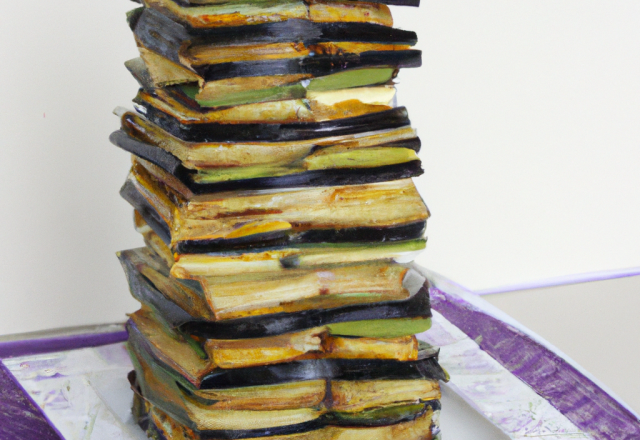 Mille-feuilles d'aubergine