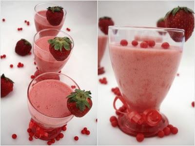 Mousse de fraises au fromage blanc