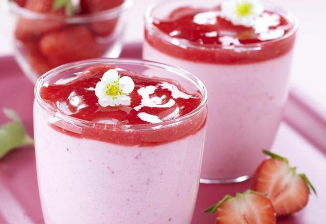 Mousse de fraises au tofu