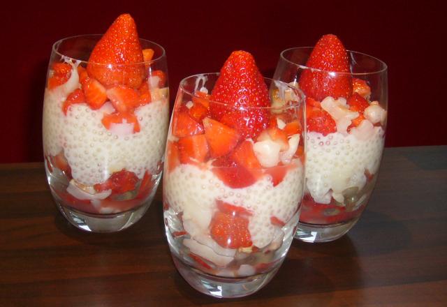 Verrine Fraise totalement Kawaï