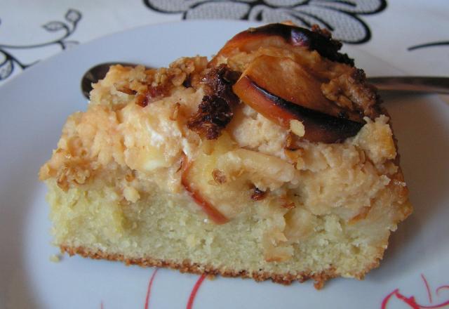 Crumble cake aux pommes