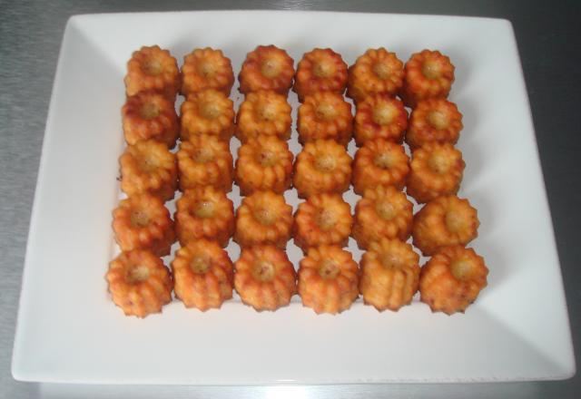 Minis cannelés chorizo/ emmental