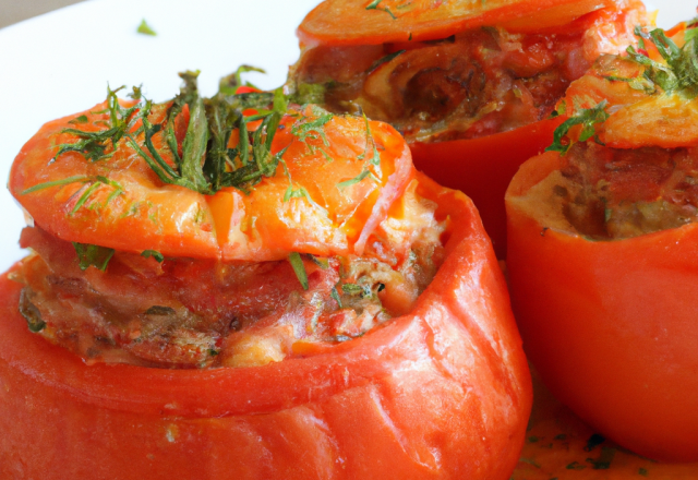 Tomates farcies à la camarguaise