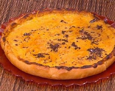 Tarte à la crème d'orange et poudre d'amande