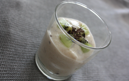 Mousse banane aux kiwis