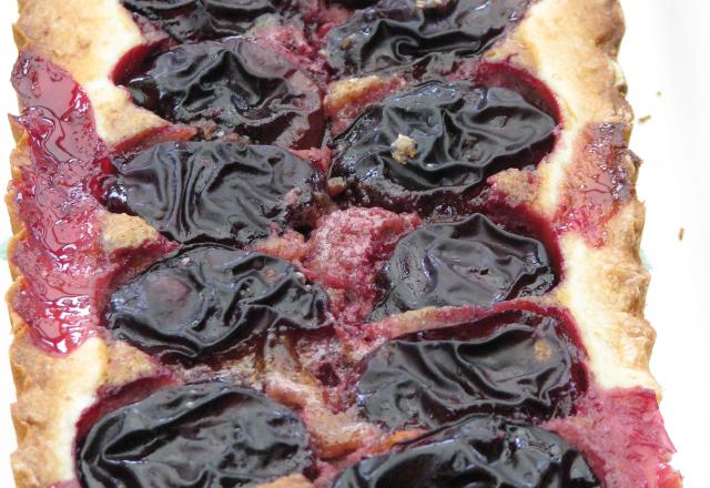 Tarte aux prunes rapide