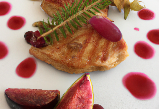 Escalopes de foie gras aux fruits rouges