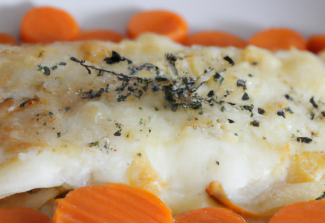 Gratin cabillaud carottes