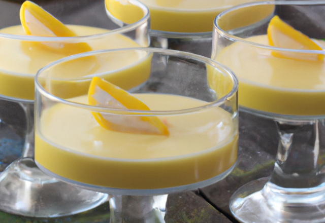 Verrines à la mousse au citron