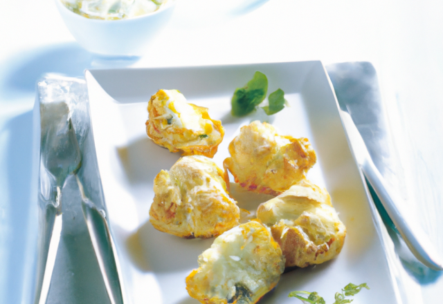 Petits choux farcis au fromage de brebis