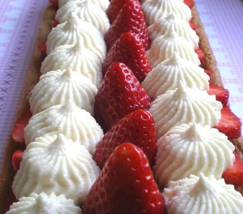 Tarte aux fraises revisitée économique