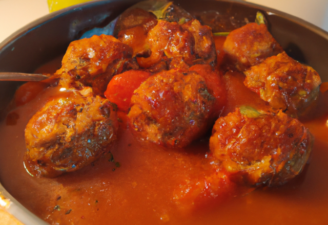 Boulette de viande à ajouter à la soupe ou la sauce tomate