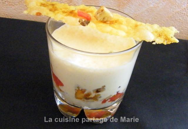 Verrine aux légumes du soleil et sauce au paprika