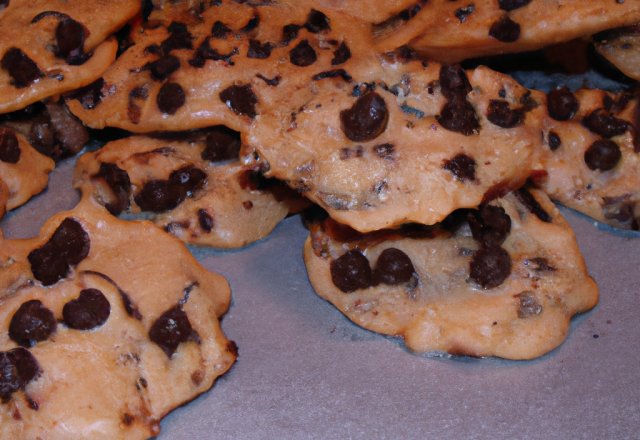 Cookies aux pépites de chocolat maison