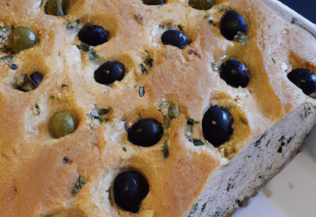 Cake aux olives maison