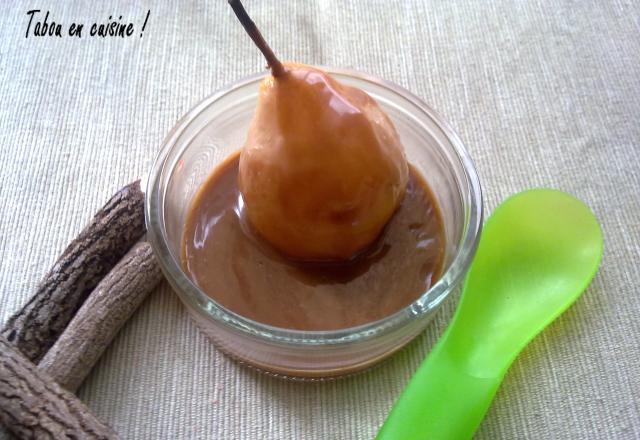 Poire au four sauce carambar traditionnelle