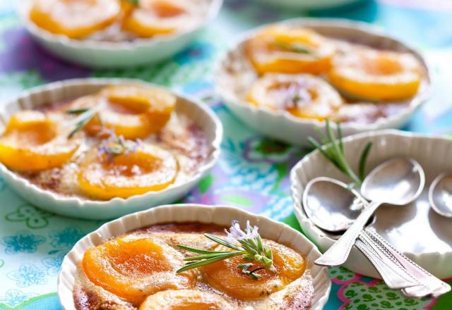 Clafoutis aux abricots et thym