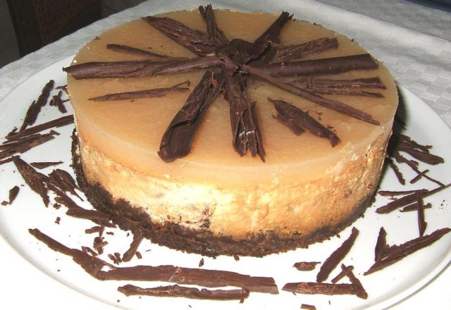 Cheesecake poire-chocolat