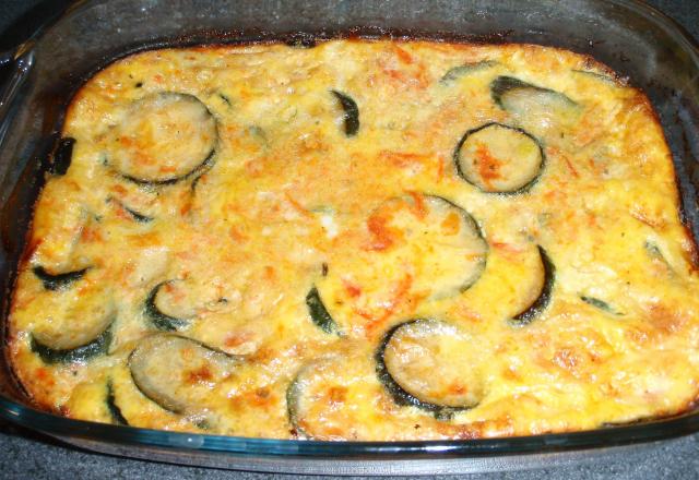 Flan courgettes et tomates