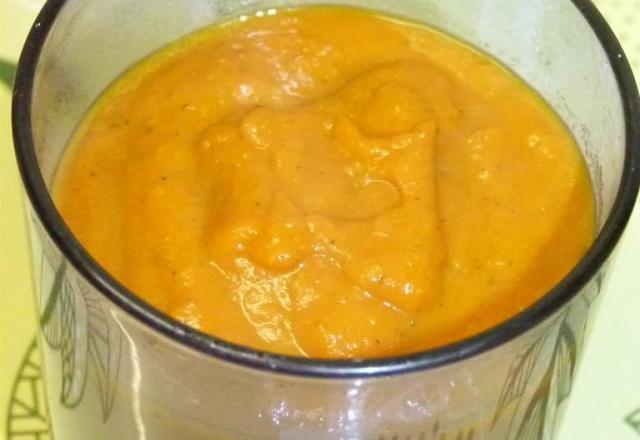 Soupe potiron lait de coco curry