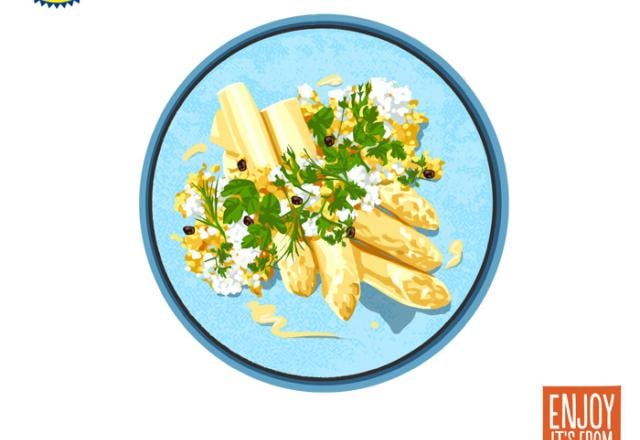 Asperges des Sables des Landes IGP aux œufs et au parmesan