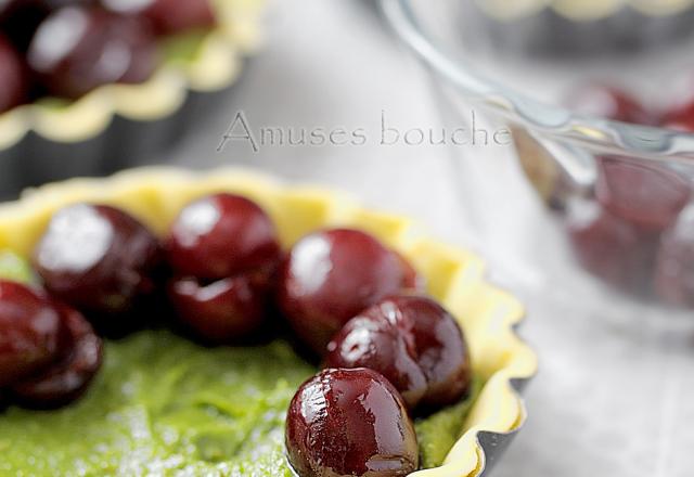 Tartelettes cerises-pistache