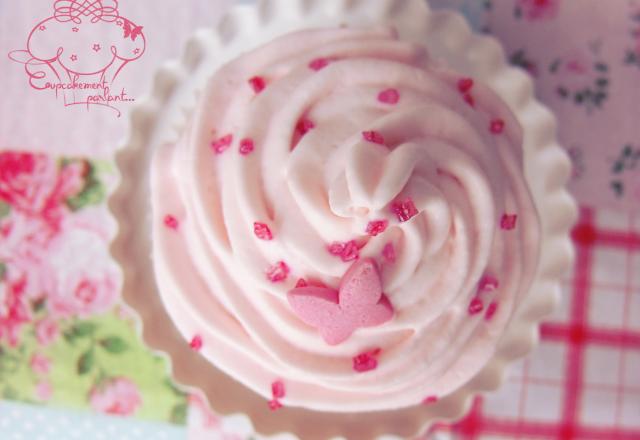 Cupcakes rose-framboise