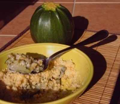 Crumble de courgettes croustillant