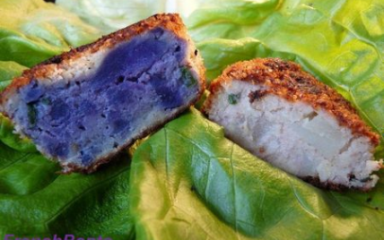 Korokke au crabe violettes