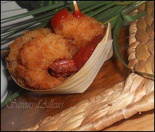 Crevettes panées à la japonaise