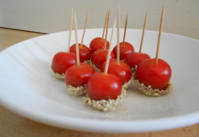 Petites tomates d'amour pour l'apéritif