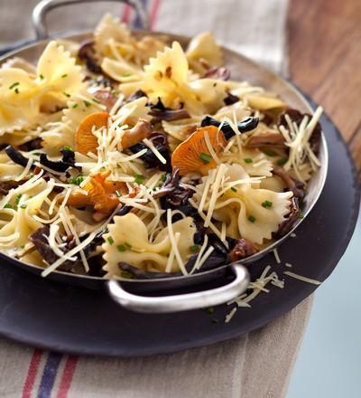 Farfalle aux champignons des bois et Gusto Intenso