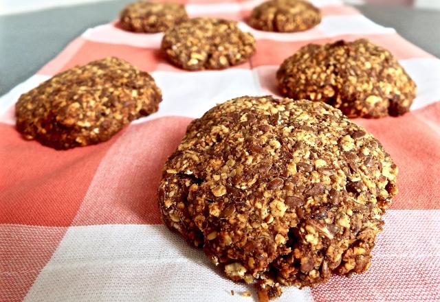 Cookies vegan et fitness abricot-pomme-cannelle