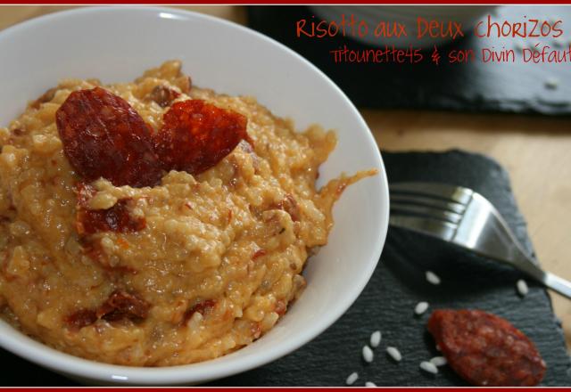 Risotto aux deux chorizos