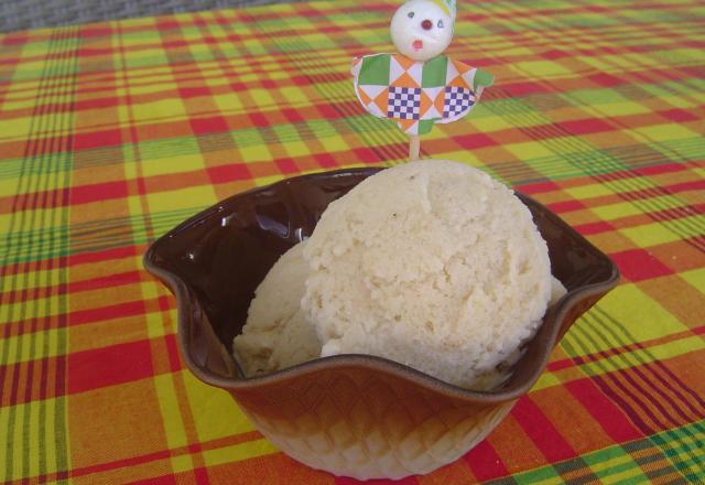 Glace à la banane (avec sorbetière)