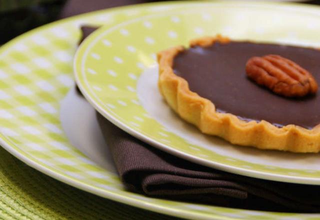 Tarte au chocolat et noix de pécan