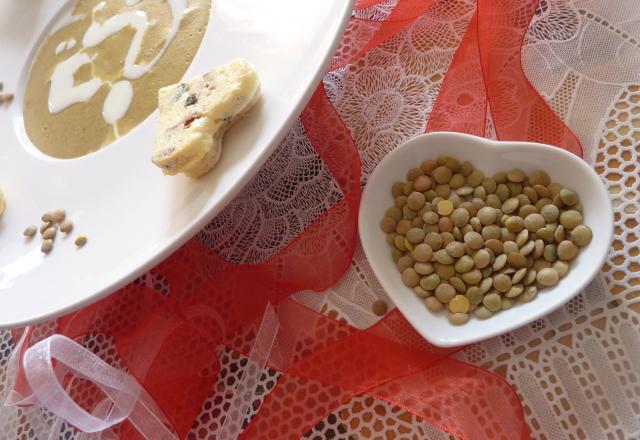 Velouté de lentilles au gingembre