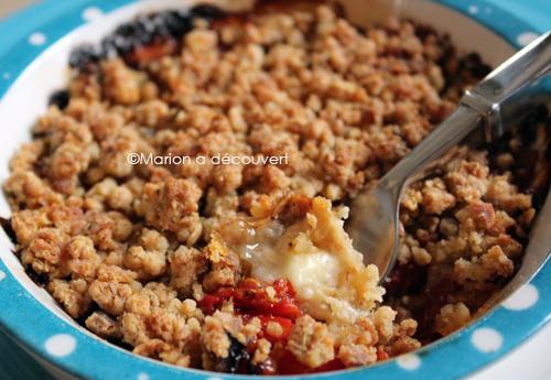 Crumble de tomates au rocamadour