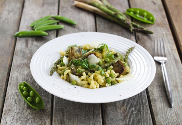 Salade de coquillettes bio toute verte