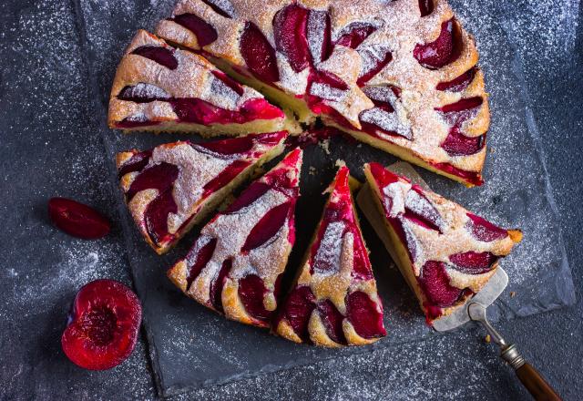 Gâteau facile aux prunes et amandes