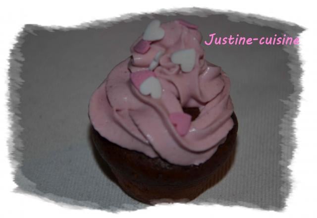 Cupcake chocolat et framboise