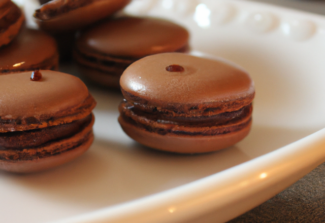 Macarons ganache au chocolat