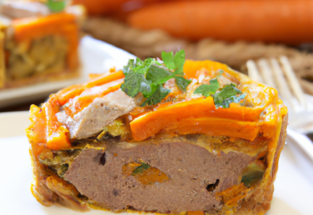 Tourte de veau aux carottes et à l'orange