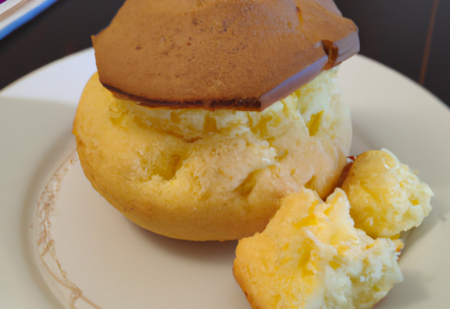 Blanc à manger d'œuf façon rocher soufflé